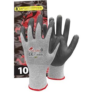 REIS Petro10 Dragon Guantes de protección (12 unidades), color gris y blanco REIS Petro10 Dragon Guantes de protección (12 unidades), color gris y blanco