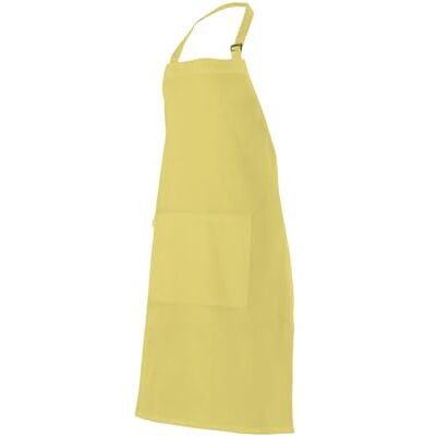 VELILLA 404203; Delantal Peto con Bolsillo; Color Amarillo Claro; Talla Unica VELILLA 404203; Delantal Peto con Bolsillo; Color Amarillo Claro; Talla Unica