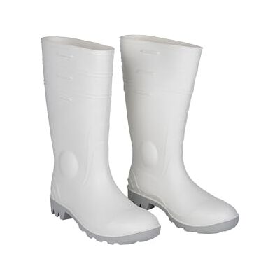 Cofan Bota de Agua Alta de Seguridad S-4 Color Blanco Puntera de Acero Fabricada en PVC-Nitrilo Cofan Bota de Agua Alta de Seguridad S-4 Color Blanco Puntera de Acero Fabricada en PVC-Nitrilo