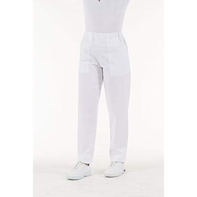 GIMA La Empresa Unisex Pantalón de Algodón, Tamaño M, Color Blanco GIMA La Empresa Unisex Pantalón de Algodón, Tamaño M, Color Blanco