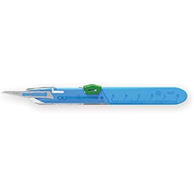 GIMA BISTURI CON LAMA DE SEGURIDAD EN ACERO INOXIDABLE N. 11 - Surgical Scalpel GIMA BISTURI CON LAMA DE SEGURIDAD EN ACERO INOXIDABLE N. 11 - Surgical Scalpel