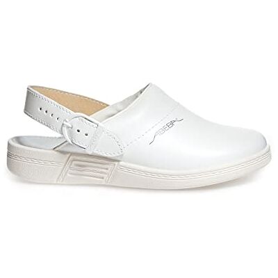 Abeba 7208 Zueco de trabajo (CE EN ISO 20347:2012 OB A, FO SRC), color blanco blanco blanco Talla:40 Abeba 7208 Zueco de trabajo (CE EN ISO 20347:2012 OB A, FO SRC), color blanco blanco blanco Talla:40