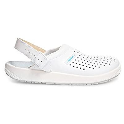 Abeba Zapatillas de trabajo blanco blanco Talla:44 Abeba Zapatillas de trabajo blanco blanco Talla:44