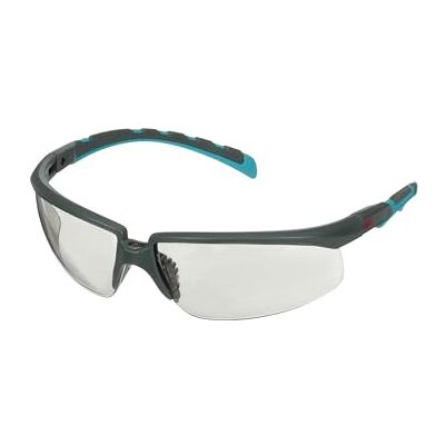 3M Solus serie 2000, , patillas grises/azules-verdes, recubrimiento antiempañante Scotchgard, lente AF-AS gris para interior/exterior, 1 por paquete 3M Solus serie 2000, , patillas grises/azules-verdes, recubrimiento antiempañante Scotchgard, lente AF-AS gris para interior/exterior, 1 por paquete
