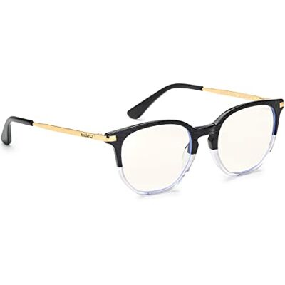 bollé Safety BARCELONA Gafa de Contra, Lente de PC Incoloro, Tecnología PRB420, Bloqueador de la Luz Azul, Montura de Acetato Gradiente Negro y Cristal con Montura Dorada para Mujeres bollé Safety BARCELONA Gafa de Contra, Lente de PC Incoloro, Tecnología PRB420, Bloqueador de la Luz Azul, Montura de Acetato Gradiente Negro y Cristal con Montura Dorada para Mujeres