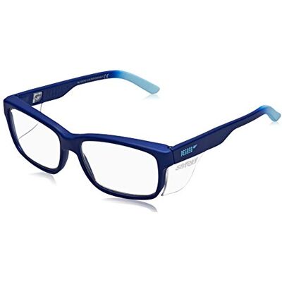PEGASO Gafas contra impactó con lentes pre graduadas, Multicolor (Negro/Azul), +1.5, L PEGASO Gafas contra impactó con lentes pre graduadas, Multicolor (Negro/Azul), +1.5, L
