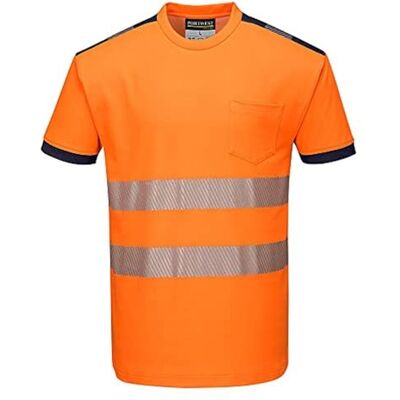 Portwest T181 Camiseta de Alta Visibilidad Pw3 Bolsillo en el Pecho Ligero Portwest T181 Camiseta de Alta Visibilidad Pw3 Bolsillo en el Pecho Ligero