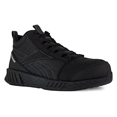 Reebok Zapatos de seguridad Fusion S3 SRC ESD 46 de cuero negro de cintura alta Reebok Zapatos de seguridad Fusion S3 SRC ESD 46 de cuero negro de cintura alta