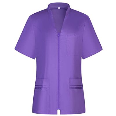 MISEMIYA CAMISA SANITARIO MUJER UNIFORME SANITARIO UNIFORME HOSTELERÍA 712 XL, Lila MISEMIYA CAMISA SANITARIO MUJER UNIFORME SANITARIO UNIFORME HOSTELERÍA 712 XL, Lila