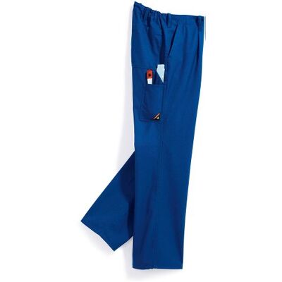 BP Cotton Plus Pantalones de trabajo con tirantes de tela y goma (bolsillos para rodilleras, algodón puro, ajuste normal, talla: 54), color azul BP Cotton Plus Pantalones de trabajo con tirantes de tela y goma (bolsillos para rodilleras, algodón puro, ajuste normal, talla: 54), color azul