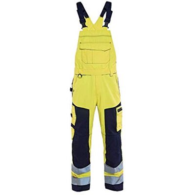 BLÅKLÄDER Blakläder babero pantalones Multinorm tamaño, Amarillo/Azul Marino, D100 BLÅKLÄDER Blakläder babero pantalones Multinorm tamaño, Amarillo/Azul Marino, D100