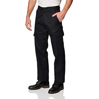 Dickies Pantalón de Trabajo Holgado y Recto para Hombre, Negro V1, 44W / 30L Dickies Pantalón de Trabajo Holgado y Recto para Hombre, Negro V1, 44W / 30L