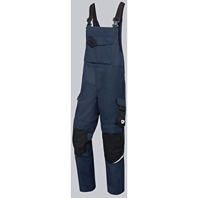 BP Peto para hombre (tirantes elásticos con clip, 35% aramida, 30% acrílico, 25% algodón, 9% poliamida, 1% fibras, talla 35/36N), color azul oscuro y negro BP Peto para hombre (tirantes elásticos con clip, 35% aramida, 30% acrílico, 25% algodón, 9% poliamida, 1% fibras, talla 35/36N), color azul oscuro y negro
