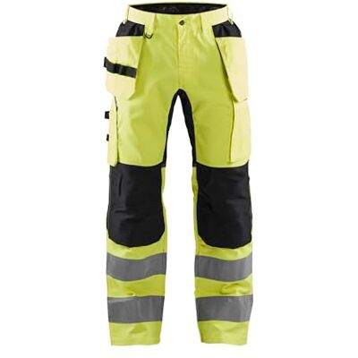 BLÅKLÄDER Blakläder 155218113399 C56 HIGH-VIS pantalón tamaño elástico, Amarillo/Negro, C56 BLÅKLÄDER Blakläder 155218113399 C56 HIGH-VIS pantalón tamaño elástico, Amarillo/Negro, C56