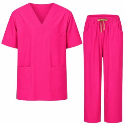 MISEMIYA Uniforme Sanitario Unisex Elástico para Enfermería y Medicina 1689-7835 XXL Fucsia MISEMIYA Uniforme Sanitario Unisex Elástico para Enfermería y Medicina 1689-7835 XXL Fucsia