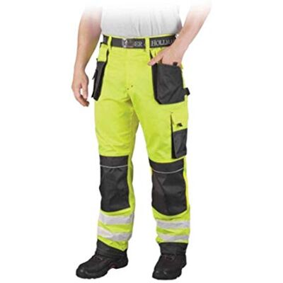 REIS Leber&Hollman Pantalones protectores (talla 52), color amarillo, gris y negro REIS Leber&Hollman Pantalones protectores (talla 52), color amarillo, gris y negro