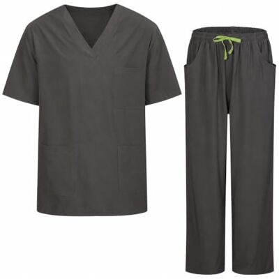 MISEMIYA Uniforme Sanitario Unisex Elástico para Enfermería y Medicina 1689-7835, Gris, XXL MISEMIYA Uniforme Sanitario Unisex Elástico para Enfermería y Medicina 1689-7835, Gris, XXL
