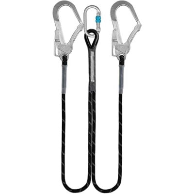 Irudek NEXION 259 – Cabo de anclaje doble de cuerda bifurcada Ø12 mm con ganchos de 50 mm y chip NFC Ready, EN 354, sin absorbedor de energía, 1 m Irudek NEXION 259 – Cabo de anclaje doble de cuerda bifurcada Ø12 mm con ganchos de 50 mm y chip NFC Ready, EN 354, sin absorbedor de energía, 1 m