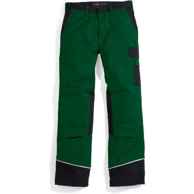 BP -52n Pantalones de trabajo con bolsillos, 245,00 g/m², mezcla de tela, color verde y negro, 52n BP -52n Pantalones de trabajo con bolsillos, 245,00 g/m², mezcla de tela, color verde y negro, 52n