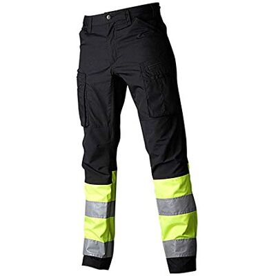 Top Swede 172051C062 Modelo Pantalones de seguridad elásticos, color negro/amarillo, talla C62 Top Swede 172051C062 Modelo Pantalones de seguridad elásticos, color negro/amarillo, talla C62