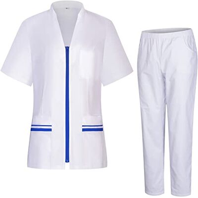 MISEMIYA Uniforme Sanitario Mujer Camisa Y PANTALÓN Sanitario para Mujer Ropa de Trabajo para Mujer 712-8312 S, Azul Royal 21 MISEMIYA Uniforme Sanitario Mujer Camisa Y PANTALÓN Sanitario para Mujer Ropa de Trabajo para Mujer 712-8312 S, Azul Royal 21