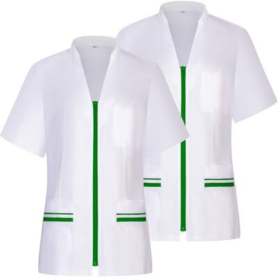 MISEMIYA Paquetes 2 Unidades Camisa Sanitario Mujer Uniforme Sanitario Uniforme HOSTELERÍA 712 XXL, Verde Manzana 21 MISEMIYA Paquetes 2 Unidades Camisa Sanitario Mujer Uniforme Sanitario Uniforme HOSTELERÍA 712 XXL, Verde Manzana 21