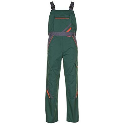 Planam Visline 2432 Peto para hombre, talla 30, color verde y naranja Planam Visline 2432 Peto para hombre, talla 30, color verde y naranja