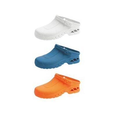 Abeba Elastoplast ESD Zuecos de seguridad para mujer, color azul, par, talla 39/40 Abeba Elastoplast ESD Zuecos de seguridad para mujer, color azul, par, talla 39/40
