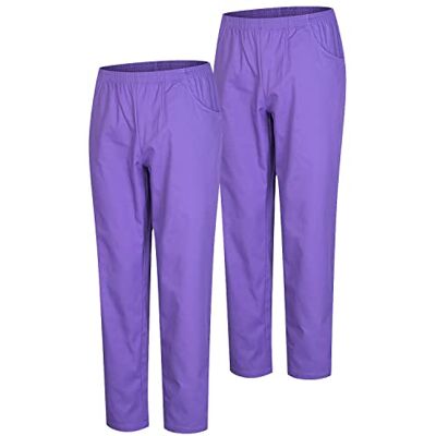 MISEMIYA Pack 2 Pcs PANTALÓN Sanitario Unisex Uniforme Sanitario Uniformes MEDICOS PANTALÓN DE Trabajo Ref.8312 * 2 pcs M, Lila 21 MISEMIYA Pack 2 Pcs PANTALÓN Sanitario Unisex Uniforme Sanitario Uniformes MEDICOS PANTALÓN DE Trabajo Ref.8312 * 2 pcs M, Lila 21