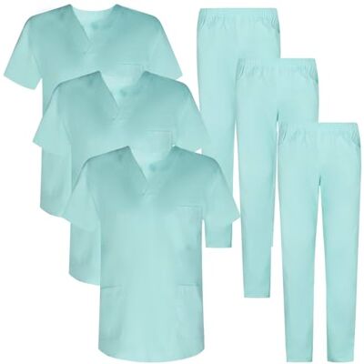 MISEMIYA Pack * 3 Pcs Uniforme Sanitario Unisex Uniformes Sanitarios MÉDICOS Conjuntos Sanitarios 3-817-8312 L, Turquesa MISEMIYA Pack * 3 Pcs Uniforme Sanitario Unisex Uniformes Sanitarios MÉDICOS Conjuntos Sanitarios 3-817-8312 L, Turquesa