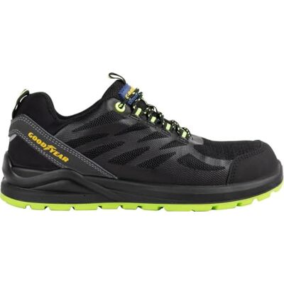 Goodyear Zapatos de Seguridad SP1 sin Metal en Tela Negra y Verde Talla Goodyear Zapatos de Seguridad SP1 sin Metal en Tela Negra y Verde Talla