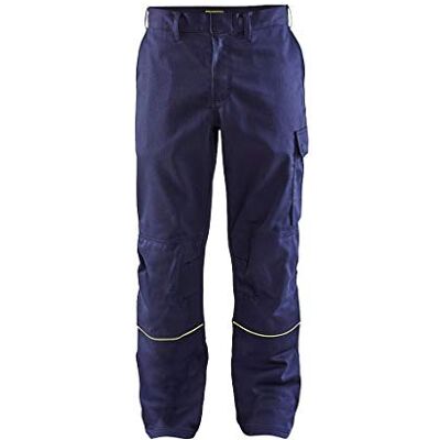 BLÅKLÄDER Blakläder 170115018933 C146 soldadura pantalones tamaño, azul marino/amarillo, C146 BLÅKLÄDER Blakläder 170115018933 C146 soldadura pantalones tamaño, azul marino/amarillo, C146