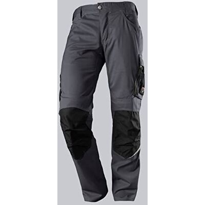 BP Pantalón de trabajo para hombre, poliéster y algodón, color antracita/negro, talla 52s BP Pantalón de trabajo para hombre, poliéster y algodón, color antracita/negro, talla 52s