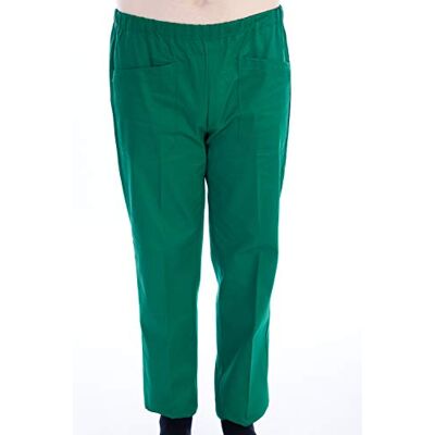 GIMA Pantalones de algodón y poliéster, unisex, talla L, color verde GIMA Pantalones de algodón y poliéster, unisex, talla L, color verde