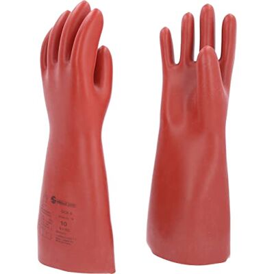 KS Tools Glove for electricians with protective insulation, size 10, red KS Tools Glove for electricians with protective insulation, size 10, red