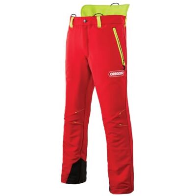 Oregon Protect Chainsaw Pantalones Protectores (Rojo y Amarillo, L) Oregon Protect Chainsaw Pantalones Protectores (Rojo y Amarillo, L)
