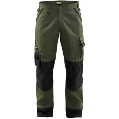 BLÅKLÄDER Blakläder Pantalón de jardinería (talla D124, color verde y negro BLÅKLÄDER Blakläder Pantalón de jardinería (talla D124, color verde y negro