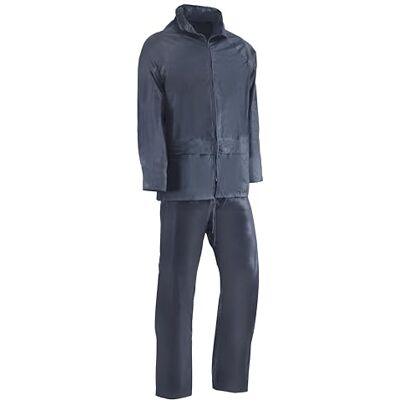 Juba Traje de agua completo 100% poliéster sobre recubrimiento de PVC de 0.18 mm, Azul marino SIZE: M Juba Traje de agua completo 100% poliéster sobre recubrimiento de PVC de 0.18 mm, Azul marino SIZE: M