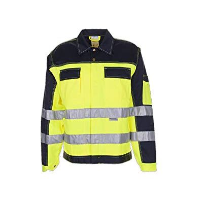 Planam 066 Chaqueta de seguridad reflectante, color amarillo y azul marino (talla 66) Planam 066 Chaqueta de seguridad reflectante, color amarillo y azul marino (talla 66)