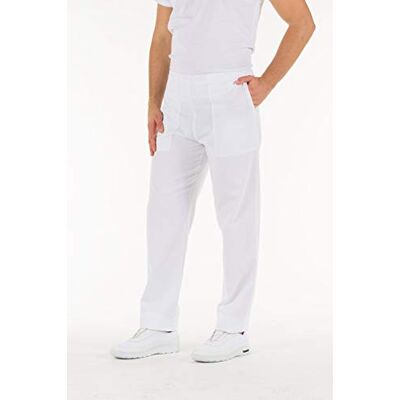GIMA La Empresa Unisex Pantalón de Algodón, Tamaño XXL, Color Blanco GIMA La Empresa Unisex Pantalón de Algodón, Tamaño XXL, Color Blanco