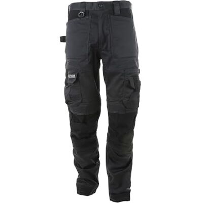 APACHE ATS 3D Funda elástica para pantalones (32 W/31 L), color gris y negro APACHE ATS 3D Funda elástica para pantalones (32 W/31 L), color gris y negro