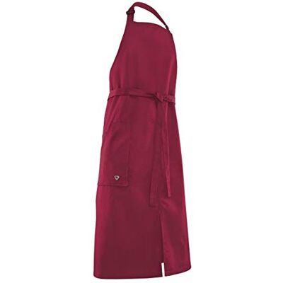 BP Delantal Con Peto Hombre, Con Cierre Ajustable En El Cuello, 215.00 G/M², Mezcla De Tejidos, , Borgoña (Plum), Tamaño 100/100 BP Delantal Con Peto Hombre, Con Cierre Ajustable En El Cuello, 215.00 G/M², Mezcla De Tejidos, , Borgoña (Plum), Tamaño 100/100