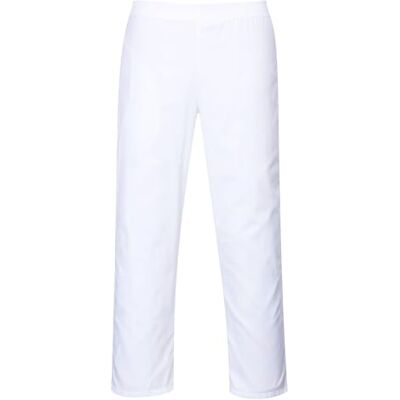 Portwest 2208 Pantalones de Panadero Lavable a Máquina a 60°C Ligero Blanco, M, 35% Algodón, Cintura Elástica, Apto para Alimentos, Duradero, 65% Poliéster, Bolsillo Trasero y 2 Bolsillos Portwest 2208 Pantalones de Panadero Lavable a Máquina a 60°C Ligero Blanco, M, 35% Algodón, Cintura Elástica, Apto para Alimentos, Duradero, 65% Poliéster, Bolsillo Trasero y 2 Bolsillos
