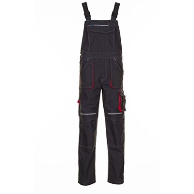 Planam Basalto Peto de Peto, Talla 60, Color Gris y Rojo Planam Basalto Peto de Peto, Talla 60, Color Gris y Rojo