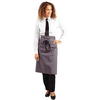 Whites Chefs Clothing Delantal, color carbón, 1000 mm de ancho, 700 mm de longitud Whites Chefs Clothing Delantal, color carbón, 1000 mm de ancho, 700 mm de longitud