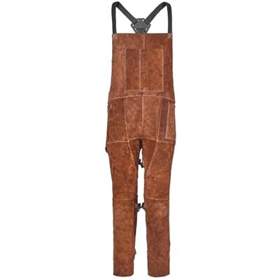 VEVOR Delantal de Soldador de Cuero con Pierna Dividida, Resistente e Ignífugo, de Piel de Vacuno, Unisex, con 3 Bolsillos, para Carpintería, Jardinería y Herrería, Talla M, 610 x 1067 x 1 mm VEVOR Delantal de Soldador de Cuero con Pierna Dividida, Resistente e Ignífugo, de Piel de Vacuno, Unisex, con 3 Bolsillos, para Carpintería, Jardinería y Herrería, Talla M, 610 x 1067 x 1 mm