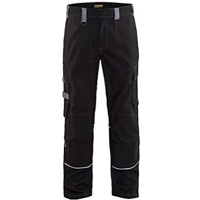 BLÅKLÄDER Blakläder Pantalón antiinflamable (talla C50), color negro y gris BLÅKLÄDER Blakläder Pantalón antiinflamable (talla C50), color negro y gris
