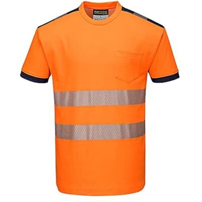 Portwest T181 Camiseta de Alta Visibilidad Pw3 Bolsillo en el Pecho Ligero Portwest T181 Camiseta de Alta Visibilidad Pw3 Bolsillo en el Pecho Ligero