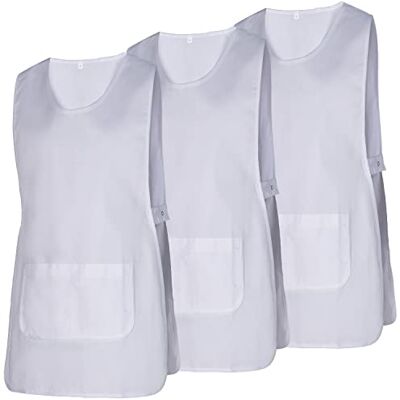 MISEMIYA Paquete 3 Unidades DELANTAL LIMPIEZA UNIFORME LABORAL CLINICA MÉDICOS LIMPIEZA VETERINARIA SANITARIOS HOSTELERÍA- Ref.868 L, Blanco 21 MISEMIYA Paquete 3 Unidades DELANTAL LIMPIEZA UNIFORME LABORAL CLINICA MÉDICOS LIMPIEZA VETERINARIA SANITARIOS HOSTELERÍA- Ref.868 L, Blanco 21