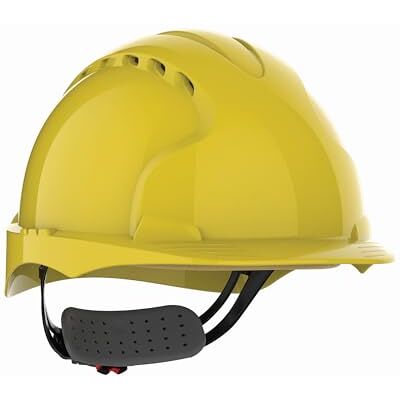 JSP EVO3 Comfort Plus Casco Obra, Ventilado, Rueda de Ajuste, Amarillo JSP EVO3 Comfort Plus Casco Obra, Ventilado, Rueda de Ajuste, Amarillo